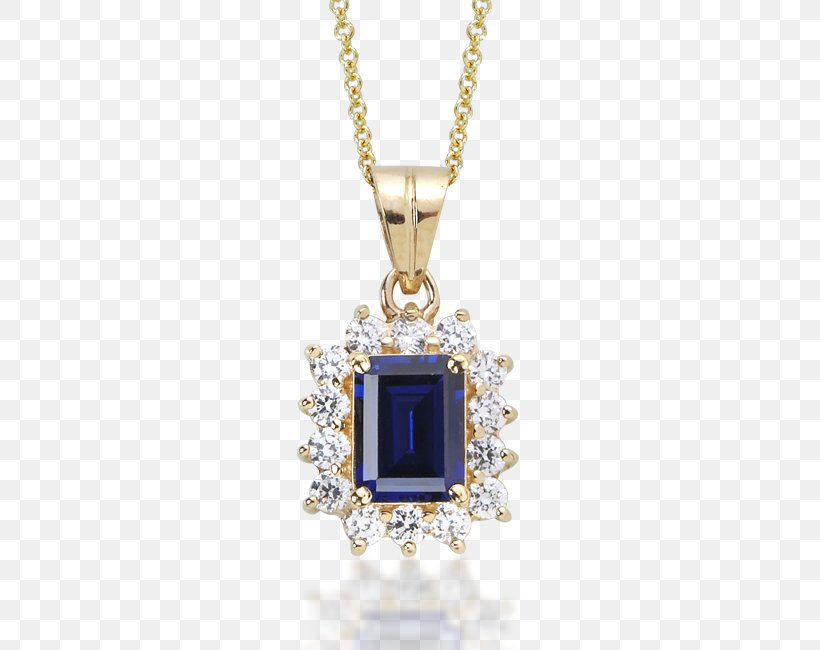 Sapphire Locket Cobalt Blue Necklace, PNG, 650x650px, Sapphire, Blue, Chain, Cobalt, Cobalt Blue Download Free