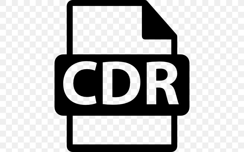 Cdr, PNG, 512x512px, Cdr, Area, Black And White, Brand, Coreldraw Download Free