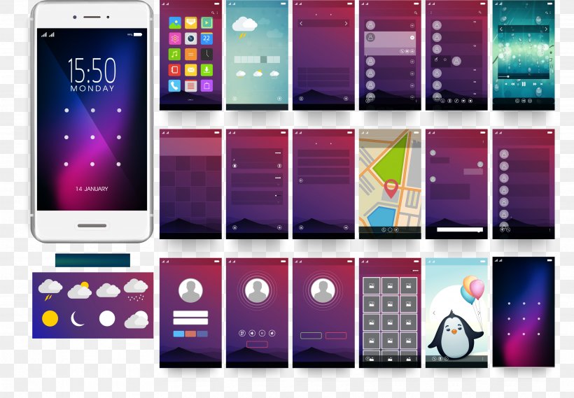 Feature Phone Smartphone Responsive Web Design User Interface Design, PNG, 3430x2381px, Feature Phone, Brand, Communication Device, Contact List, Display Advertising Download Free
