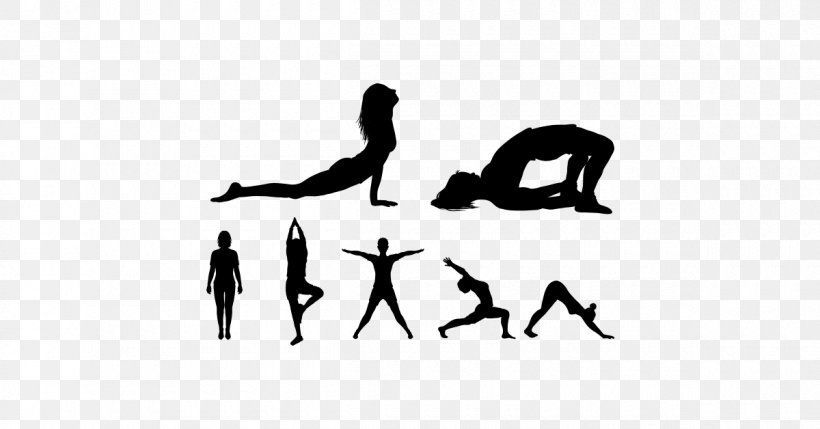 Yoga Silhouette Royalty-free Clip Art, PNG, 1200x628px, Yoga, Arm, Asento, Black, Black And White Download Free