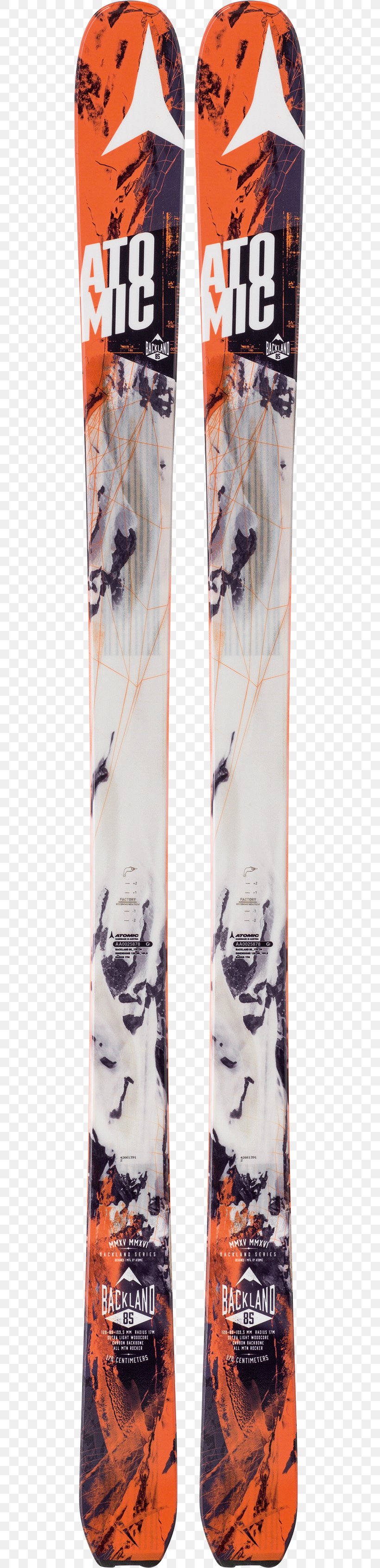 Atomic Backland 85 Men's (2018) Atomic Skis Ski Touring Skiing, PNG, 500x3380px, Ski, Alpine Skiing, Atomic Skis, Backcountry Skiing, Ski Mountaineering Download Free