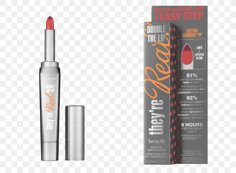 Benefit They're Real! Double The Lip Benefit Cosmetics Lip Liner, PNG, 800x600px, Benefit Cosmetics, Cosmetics, Lip, Lip Liner, Lip Stain Download Free