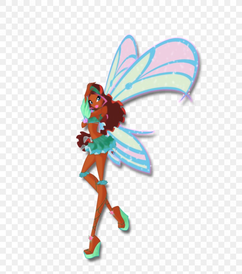 Aisha Bloom Flora Tecna Winx Club, PNG, 840x952px, Aisha, Animated Cartoon, Bloom, Butterfly, Fairy Download Free