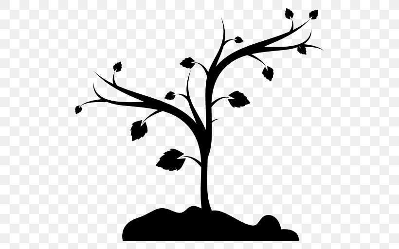 Fruit Tree Shape Branch, PNG, 512x512px, Tree, Black And White, Bonsai, Branch, Flora Download Free