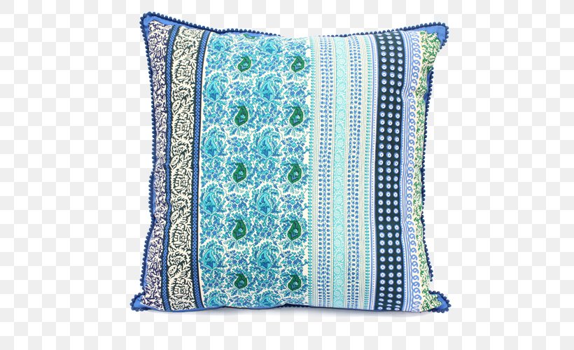 Throw Pillows Blue Turquoise Textile Teal, PNG, 500x500px, Throw Pillows, Aqua, Blue, Candle, Christmas Download Free