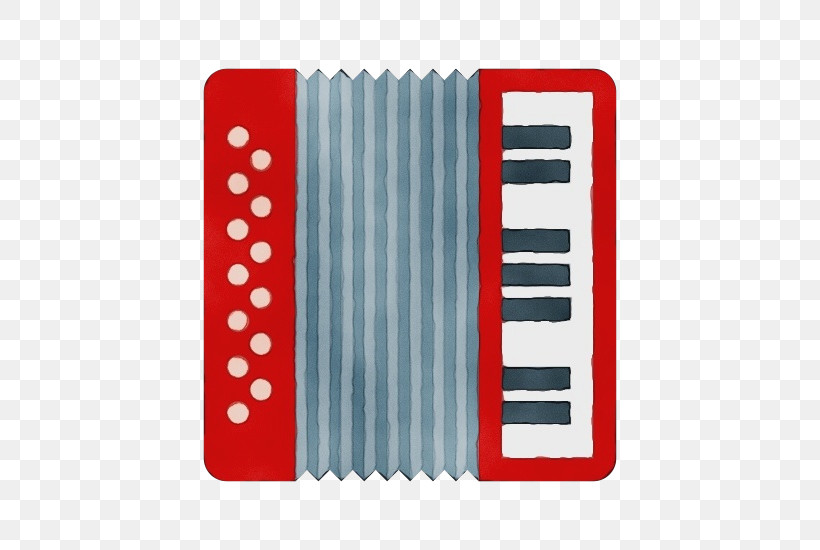 Accordion Red Musical Instrument Folk Instrument Technology, PNG, 550x550px, Watercolor, Accordion, Folk Instrument, Garmon, Musical Instrument Download Free