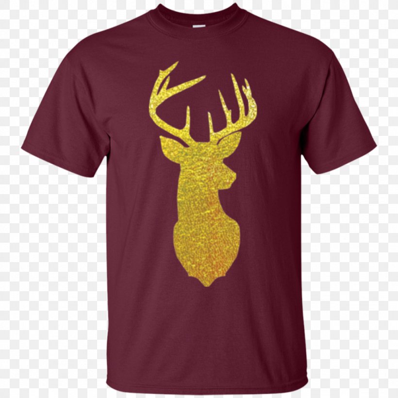 Deer Silhouette Clip Art, PNG, 1024x1024px, Deer, Active Shirt, Antler, Art, Brand Download Free