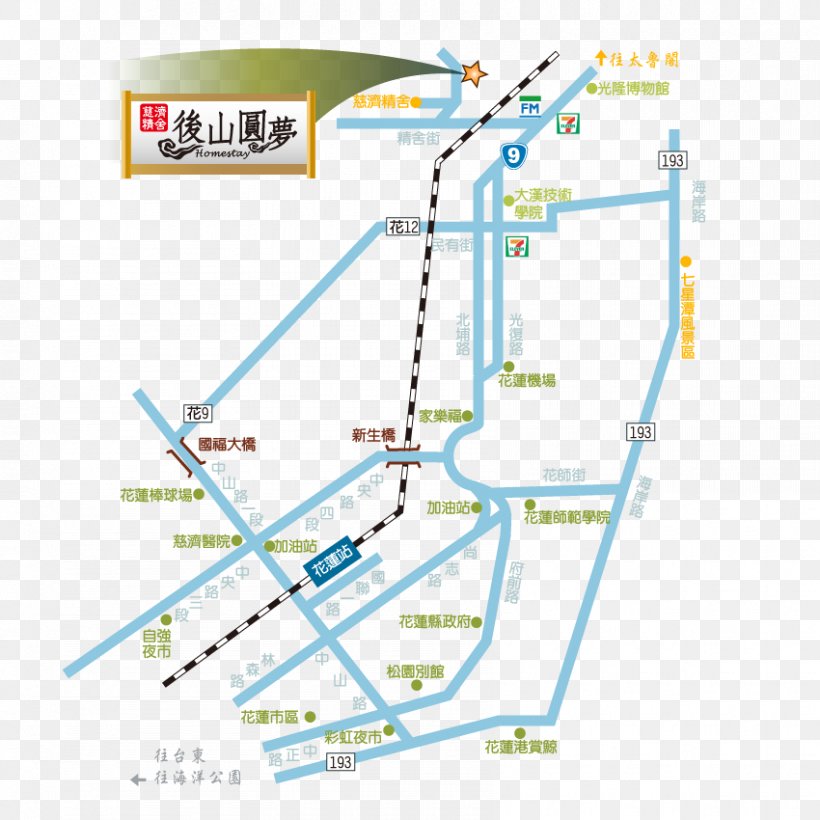 Hualien City Buddhist Compassion Relief Tzu Chi Foundation Taipei Provincial Highway 9, PNG, 850x850px, Hualien City, Area, Bed And Breakfast, Diagram, Hualien Download Free