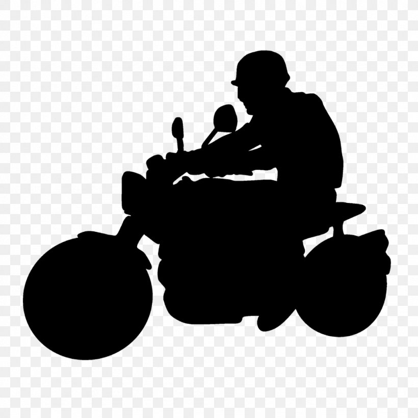 Silhouette Motorcycle Drawing Clip Art, PNG, 1024x1024px, Silhouette, Bicycle, Black, Black And White, Drawing Download Free