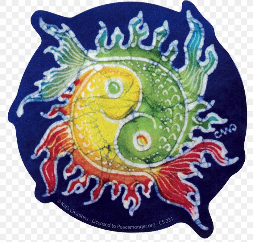 Yin Yang Fish Bumper Sticker Decal Batik, PNG, 1000x959px, Yin Yang Fish, Batik, Blue, Bumper, Bumper Sticker Download Free