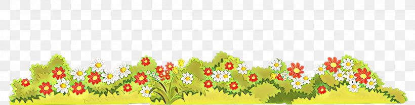 Meadow Wildflower Grass Plant Flower, PNG, 1600x407px, Cartoon, Flower, Grass, Meadow, Plant Download Free