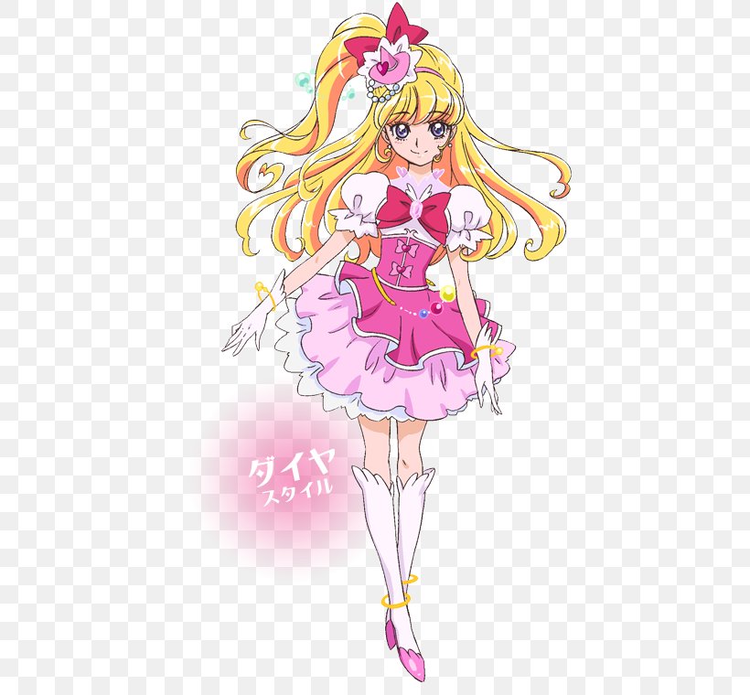Mirai Asahina Cure Felice Mofurun Pretty Cure Futago Kamikita, PNG, 520x760px, Watercolor, Cartoon, Flower, Frame, Heart Download Free