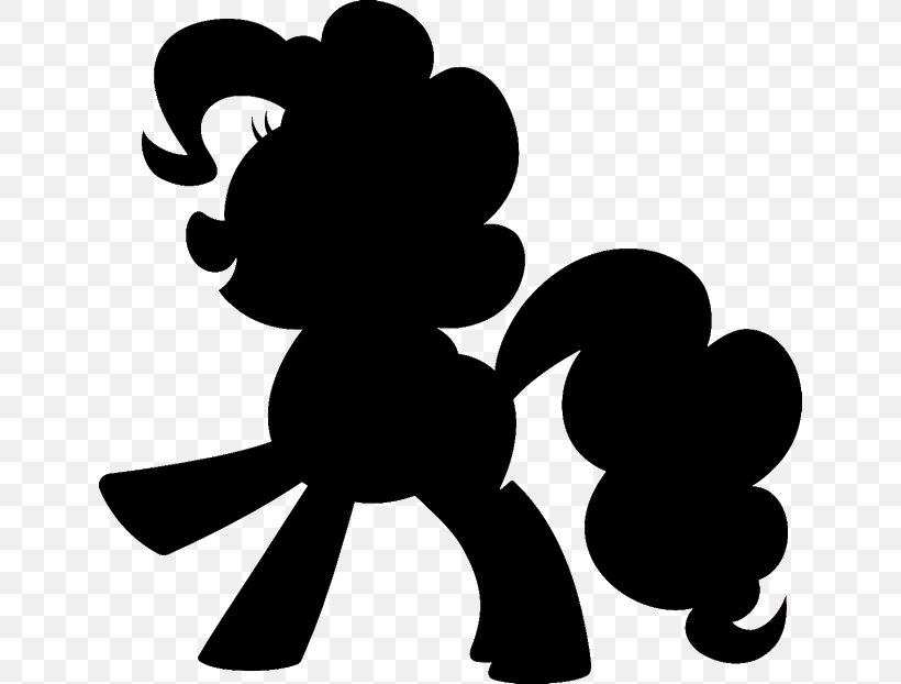 Rainbow Dash Pinkie Pie My Little Pony Silhouette, PNG, 640x622px, Rainbow Dash, Autocad Dxf, Black, Black And White, Drawing Download Free