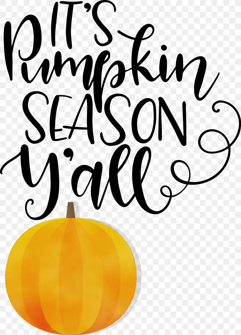 Calligraphy Yellow Meter Line Happiness, PNG, 2159x3000px, Pumpkin Season, Autumn, Calligraphy, Fruit, Geometry Download Free