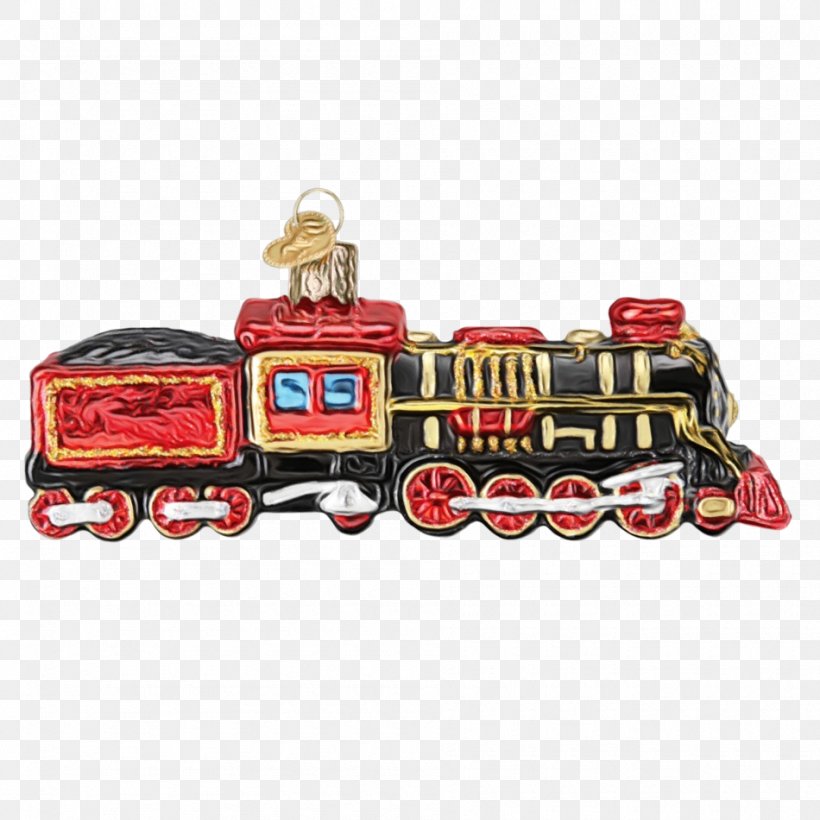 Christmas Ornament, PNG, 950x950px, Watercolor, Christmas Ornament, Holiday Ornament, Locomotive, Ornament Download Free