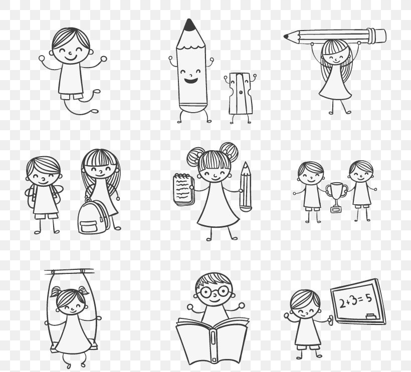 Kids Doodle, PNG, 800x743px, Kids Doodle Color Draw, Area, Arm, Black And White, Cartoon Download Free