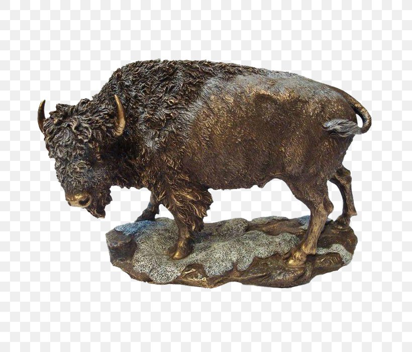 Bronze Sculpture Bison Art Figurine, PNG, 700x700px, Bronze Sculpture, American Bison, Art, Art Deco, Artifact Download Free