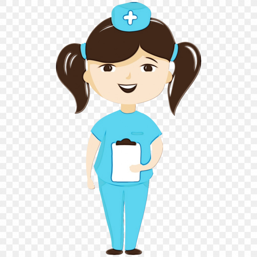 Cartoon Health Care Provider Animation Nurse, PNG, 1000x1000px, Watercolor, Animation, Cartoon, Health Care Provider, Nurse Download Free