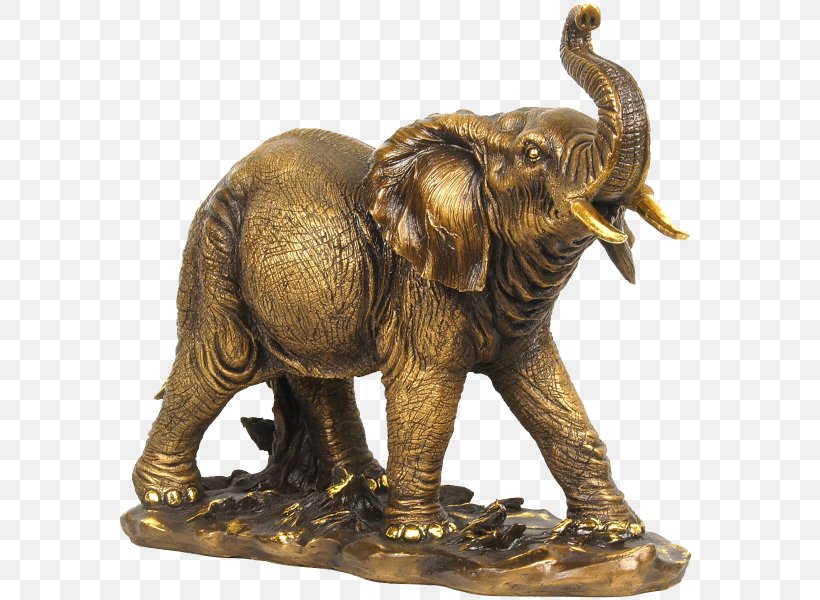 Indian Elephant African Elephant Bronze Sculpture Figurine Gift, PNG, 600x600px, Indian Elephant, African Elephant, Asian Elephant, Brass, Bronze Download Free