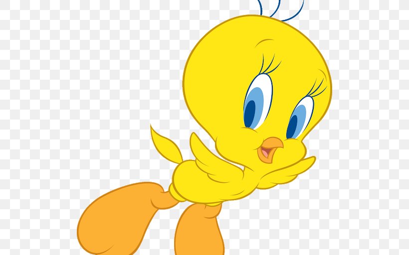 Tweety Sylvester Ducks, Geese And Swans Clip Art, PNG, 512x512px, Tweety, Art, Beak, Bird, Cartoon Download Free