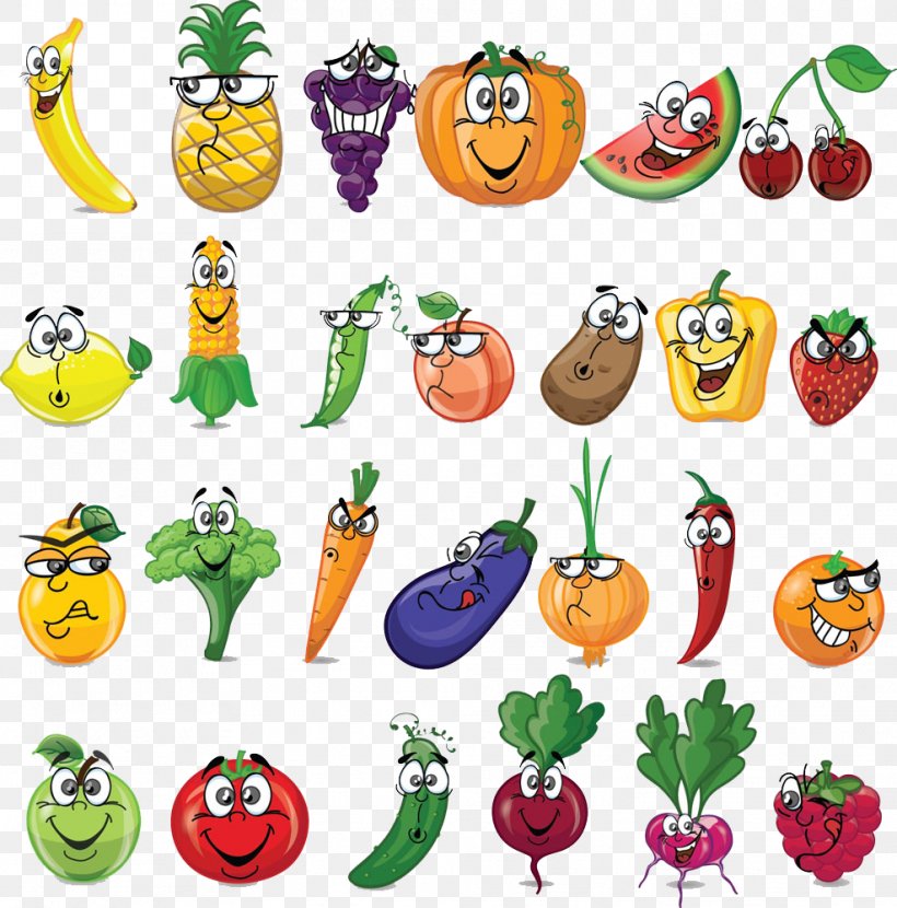 Vegetable Fruit Cartoon Illustration, PNG, 987x1000px, Vegetable, Artwork, Banana, Cartoon, Drawing Download Free