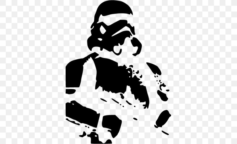 Stormtrooper Clone Trooper Finn Car Sticker, PNG, 500x500px, Stormtrooper, Art, Autoadhesivo, Black, Black And White Download Free