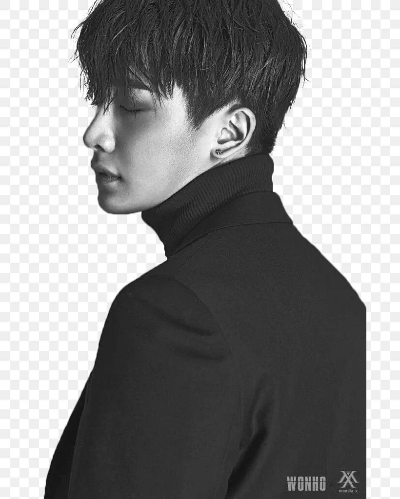 Wonho Monsta X The Connect: Dejavu, PNG, 683x1024px, Wonho, Beautiful, Black And White, Chin, Connect Dejavu Download Free