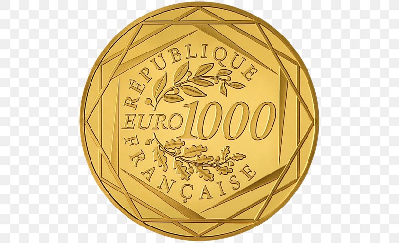 Gold Coin Euro France Gold Bar, PNG, 500x500px, Gold, Ball, Coin, Euro, Euro Coins Download Free