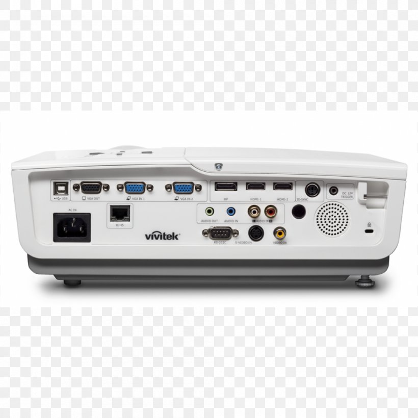 Multimedia Projectors Vivitek DU978WT High Brightness Multimedia WUXGA Projector Vivitek DX281ST, PNG, 1000x1000px, Multimedia Projectors, Audio Receiver, Brightness, Display Resolution, Eiki Download Free