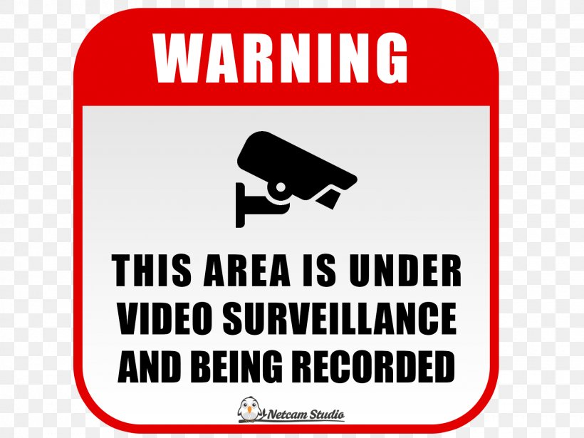 Closed-circuit Television Sign Surveillance Sticker Text, PNG, 1600x1200px, Closedcircuit Television, Area, Bewakingscamera, Brand, Camera Download Free