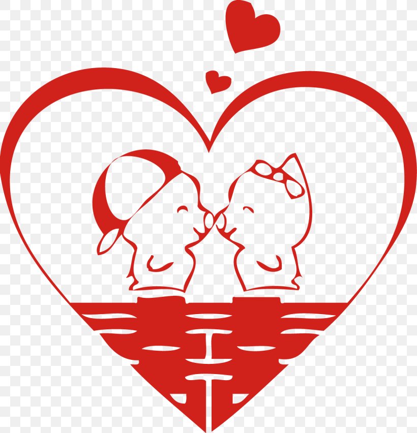 Domestic Pig McDull Marriage Sticker Clip Art, PNG, 1230x1278px, Watercolor, Cartoon, Flower, Frame, Heart Download Free