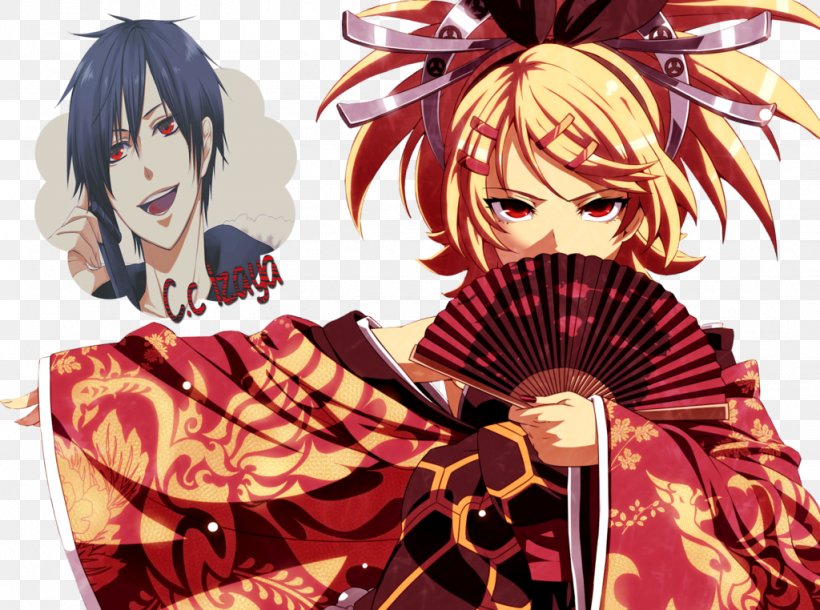 Kagamine Rin/Len Vocaloid Hatsune Miku Desktop Wallpaper, PNG, 1024x762px, Watercolor, Cartoon, Flower, Frame, Heart Download Free