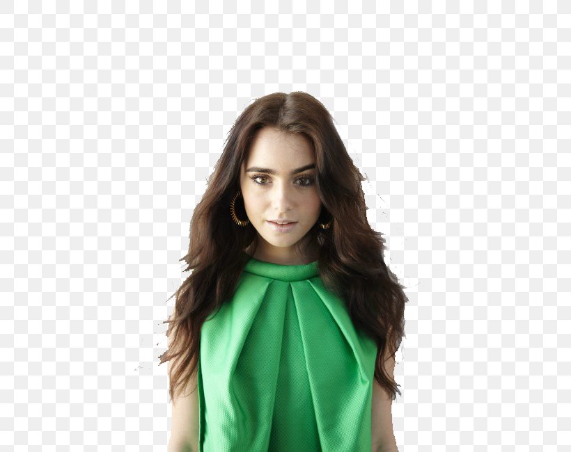 Lily Collins Model Long Hair The Mortal Instruments Fashion, PNG, 433x650px, Watercolor, Cartoon, Flower, Frame, Heart Download Free
