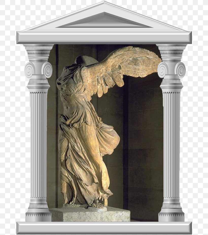 Winged Victory Of Samothrace Musée Du Louvre Hellenistic Period 2nd Century BC, PNG, 696x925px, Winged Victory Of Samothrace, Ancient Greek Sculpture, Carving, Classical Sculpture, Column Download Free