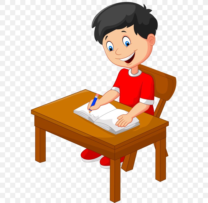 Cartoon Stock Photography Writing Illustration, PNG, 577x800px, Writing, Boy, Cartoon, Chair, Child Download Free