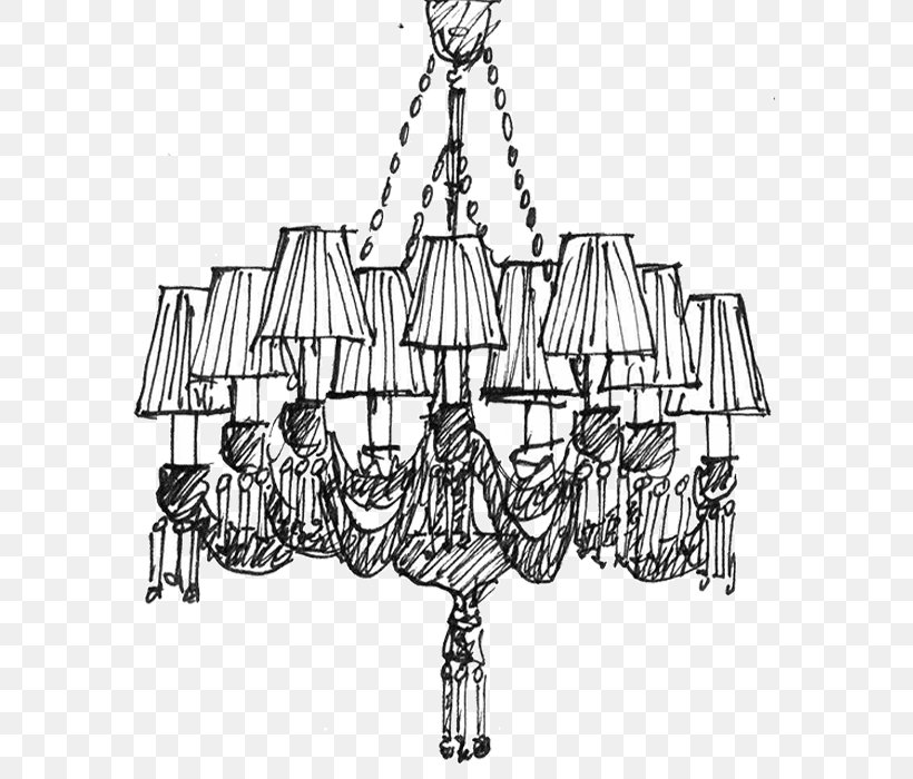 Chandelier Line Art Light Fixture Sketch, PNG, 700x700px, Chandelier, Black And White, Ceiling Fixture, Decor, Drawing Download Free