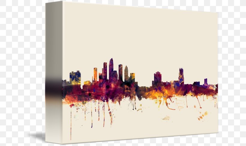 Tampa Skyline Canvas Print Art, PNG, 650x489px, Tampa, Art, Canvas, Canvas Print, Cityscape Download Free