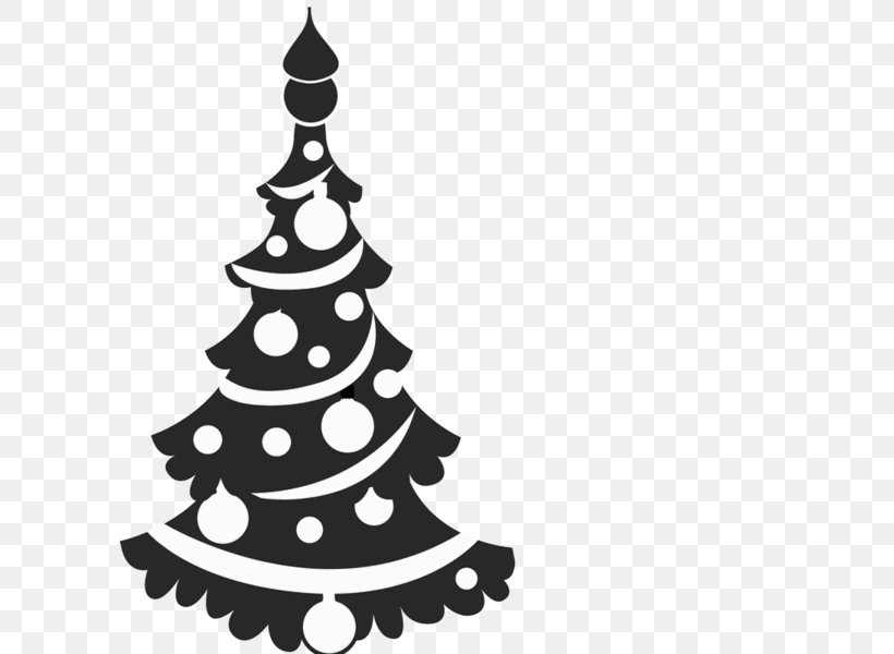 Paper Christmas Tree New Year Tree, PNG, 600x600px, Paper, Black And White, Christmas, Christmas Decoration, Christmas Ornament Download Free