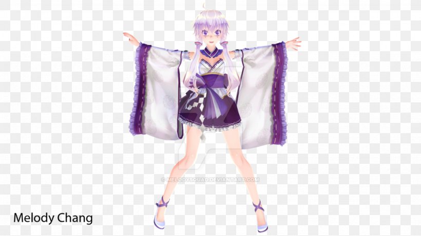 Kimono Costume Clothing Yuzuki Yukari MikuMikuDance, PNG, 1024x576px, Kimono, Art, Character, Cheongsam, Cherry Blossom Download Free