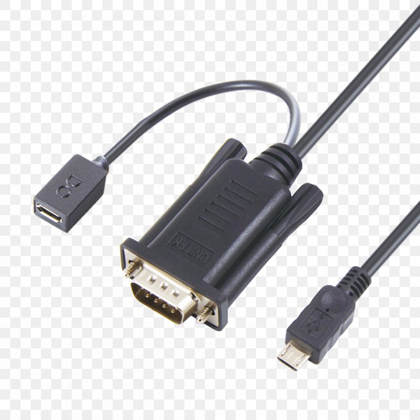 Serial Cable Adapter Electrical Connector Serial Port USB, PNG, 1000x1000px, Serial Cable, Adapter, Cable, Computer Port, Data Transfer Cable Download Free