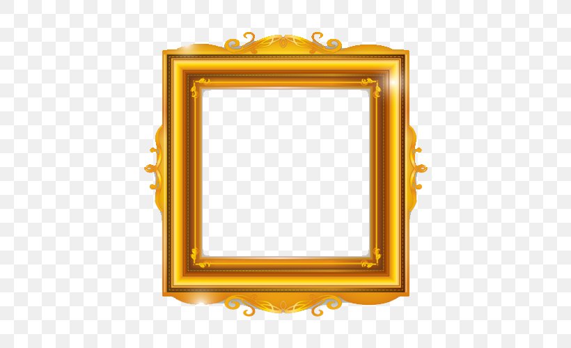 Picture Frame Gold, PNG, 500x500px, Picture Frame, Film Frame, Gold, Painting, Rectangle Download Free