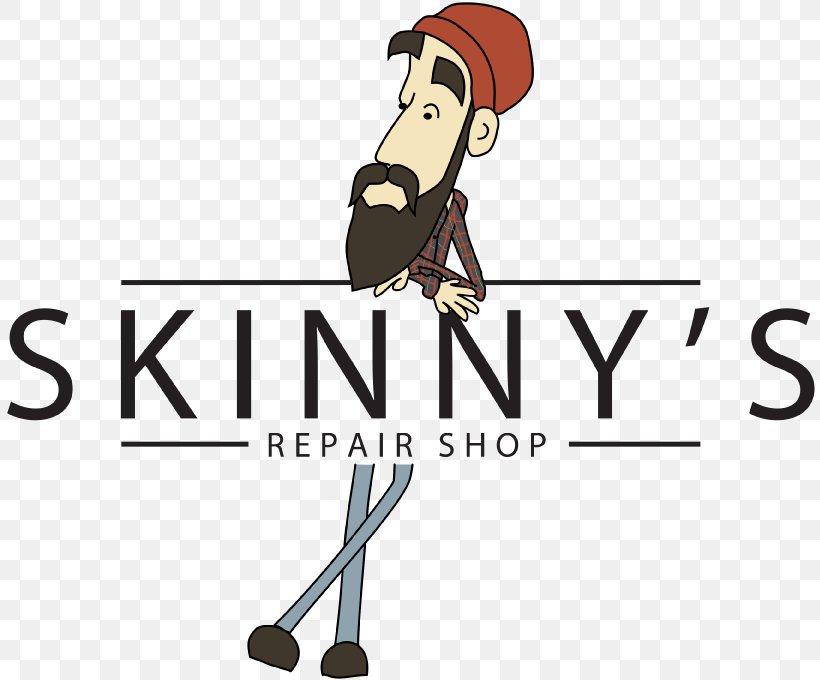Skinny's Repair Shop Logo Skinny's Phone Repair Brand, PNG, 818x680px, Logo, Arm, Brand, Cartoon, Decatur Download Free