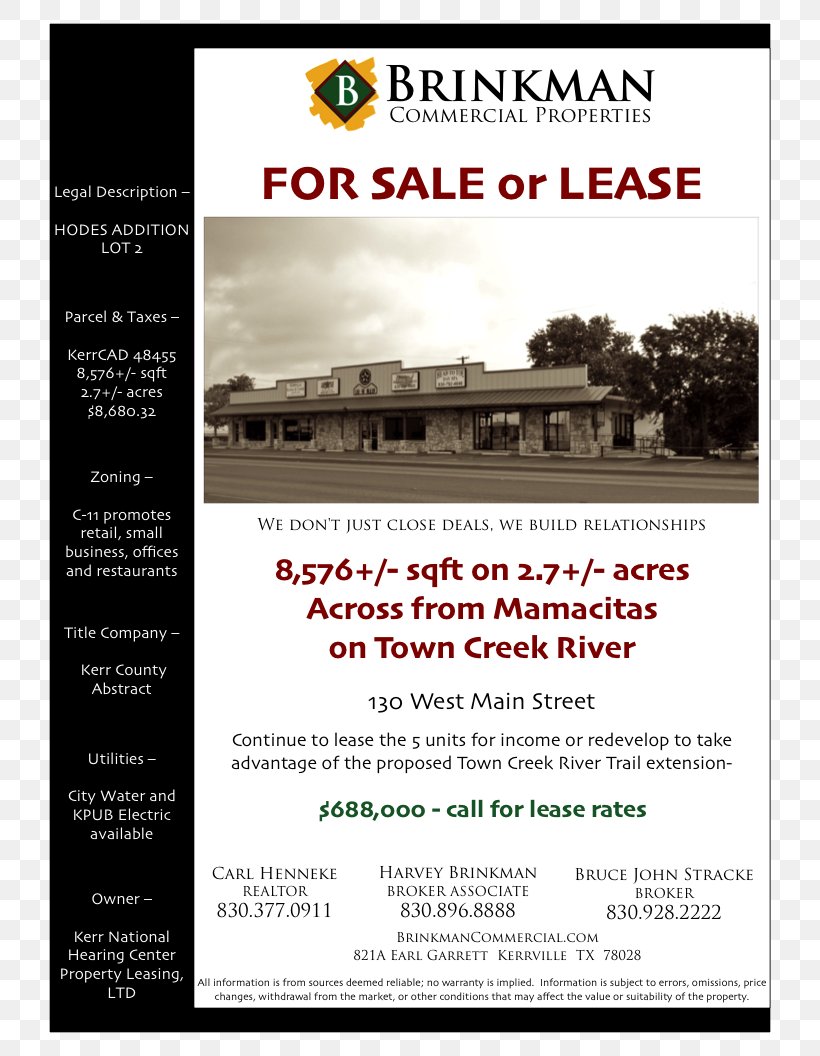 Spence Street Commercial Property Real Estate Kerrville Public Utility Board Google Street View, PNG, 816x1056px, Commercial Property, Advertising, Commercial Building, Flyer, Google Street View Download Free