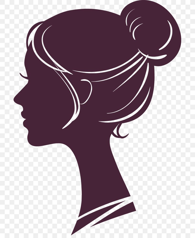 female head silhouette png