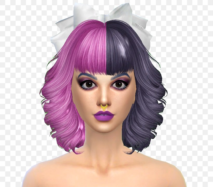 Melanie Martinez The Sims 4 The Sims 3, PNG, 749x720px, Melanie Martinez, Black Hair, Brown Hair, Hair, Hair Coloring Download Free