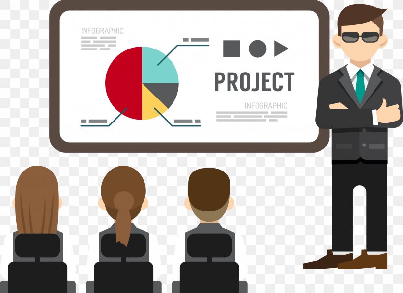 Presentation Businessperson Infographic Illustration, PNG, 3391x2474px, Presentation, Brand, Business, Businessperson, Communication Download Free