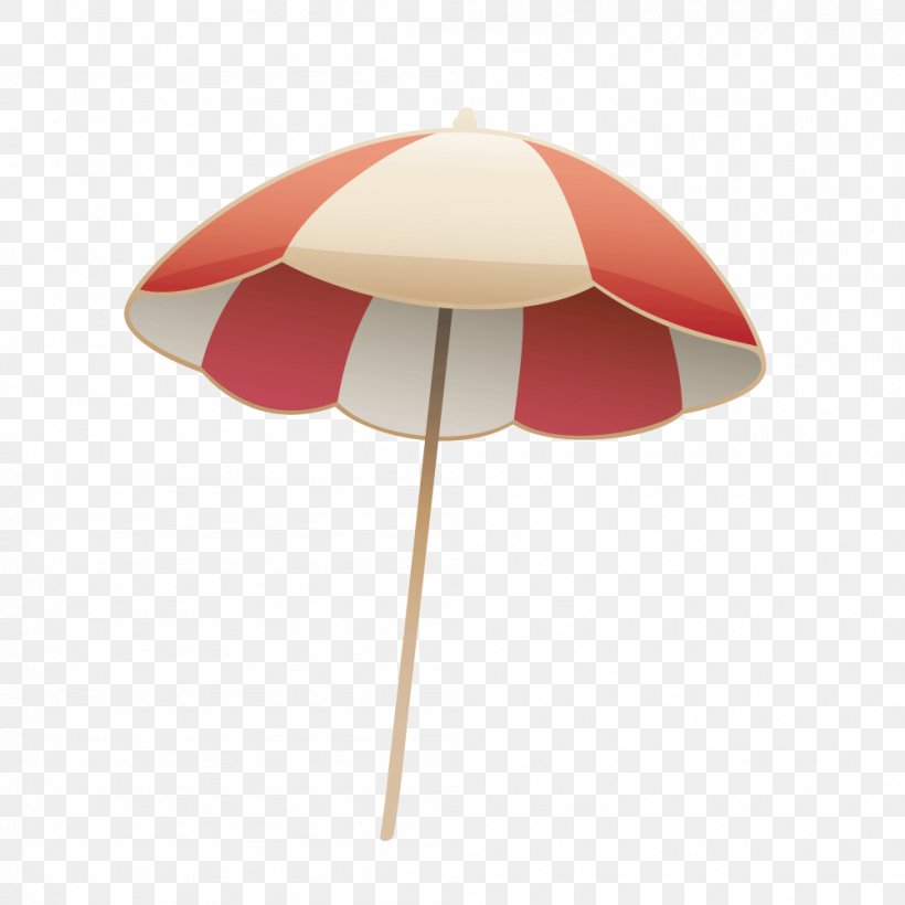 Umbrella Beach Euclidean Vector, PNG, 1001x1001px, Electric Light, Lamp, Product Design, Red Download Free