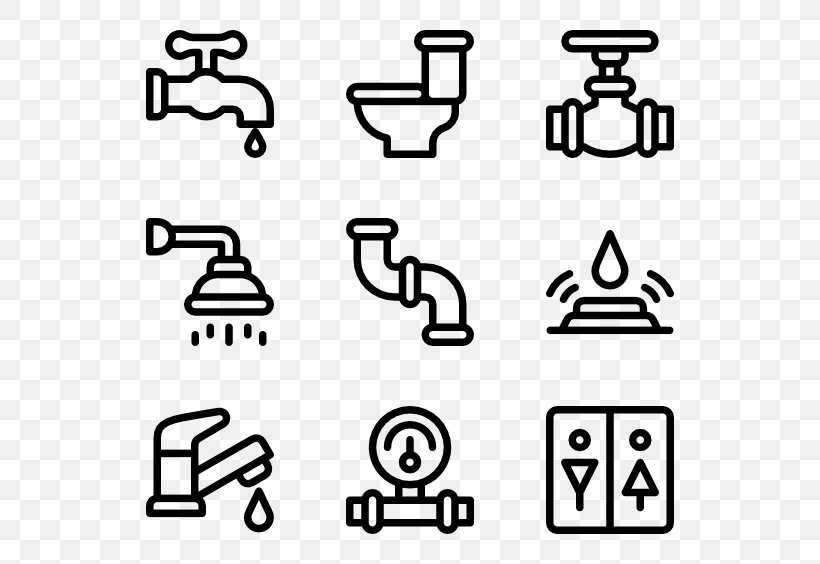 Plumbing Tools, PNG, 600x564px, Symbol, Area, Black, Black And White, Brand Download Free