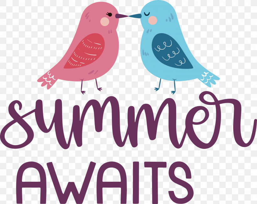 Summer Awaits Summer Summer Vacation, PNG, 3000x2384px, Summer, Beak, Biology, Birds, Logo Download Free