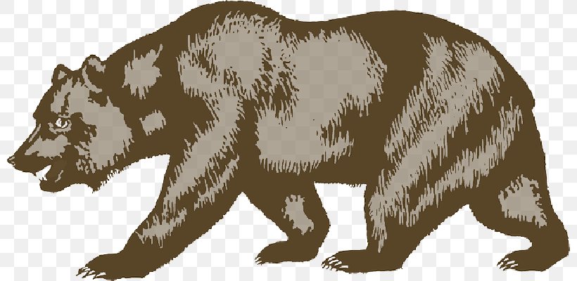 California Republic Flag Of California California Grizzly Bear, PNG, 800x400px, California, Animal Figure, Art, Bear, Brown Bear Download Free